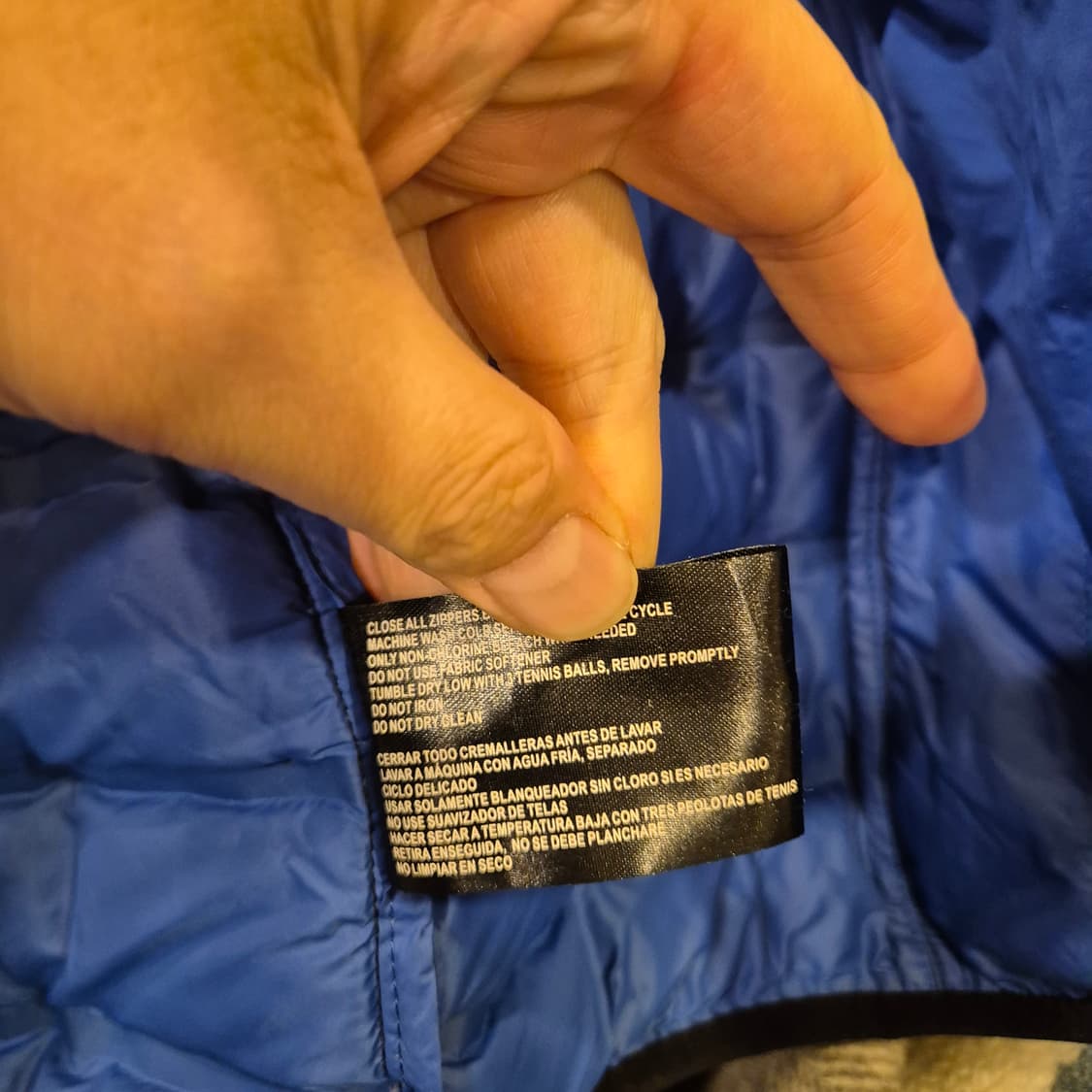 M~L 네이비 오리털 경량패딩  상품이미지5