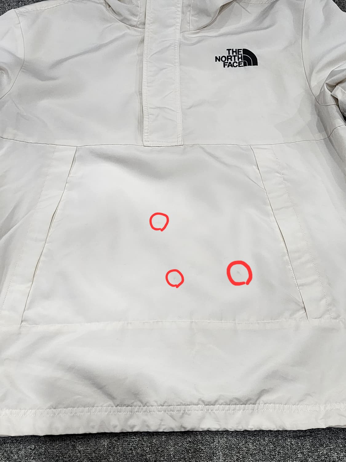 노스페이스 화이트라벨 뉴 달톤 후드 아노락 반집업 L 상품이미지5