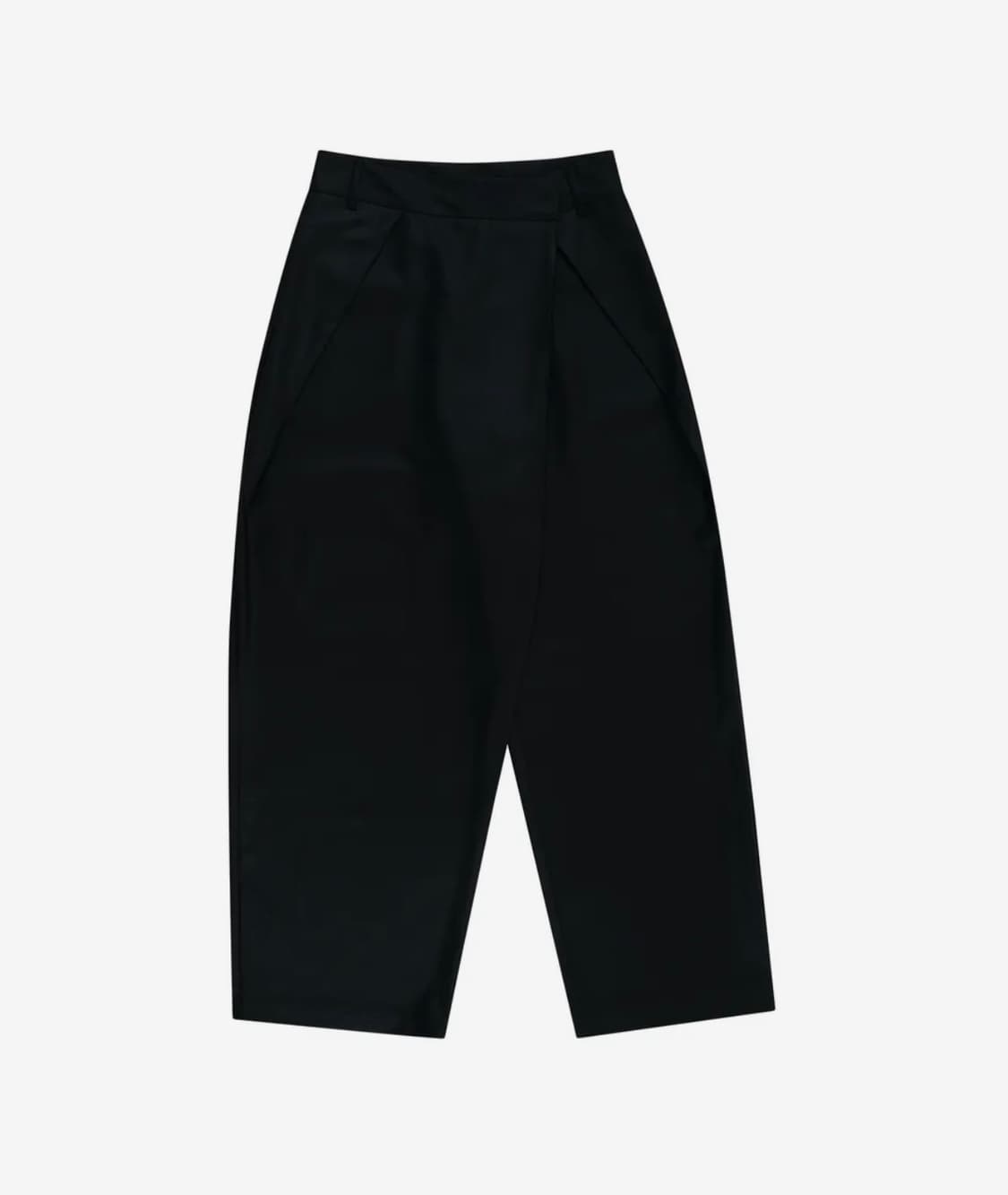 카시코 Pintuck Asymmetric Trousers Black S 상품이미지1