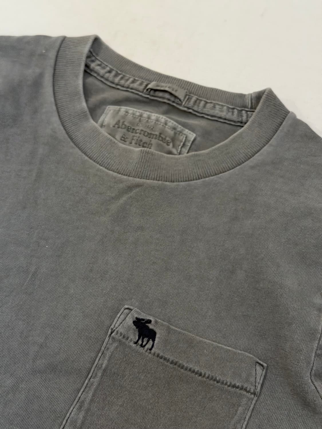 *국내유일* 아베크롬비 피그먼트 순록 롱슬리브 그레이 상품이미지2