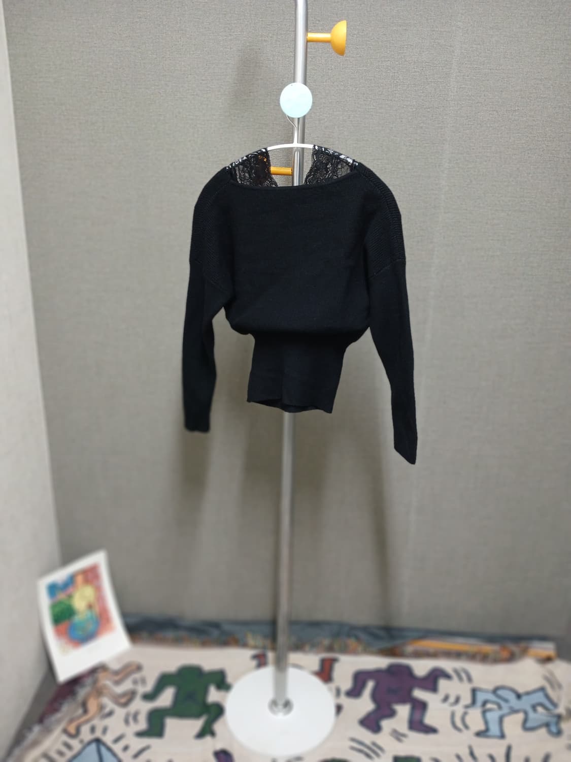 GRL 레이스숄더 니트 상품이미지2