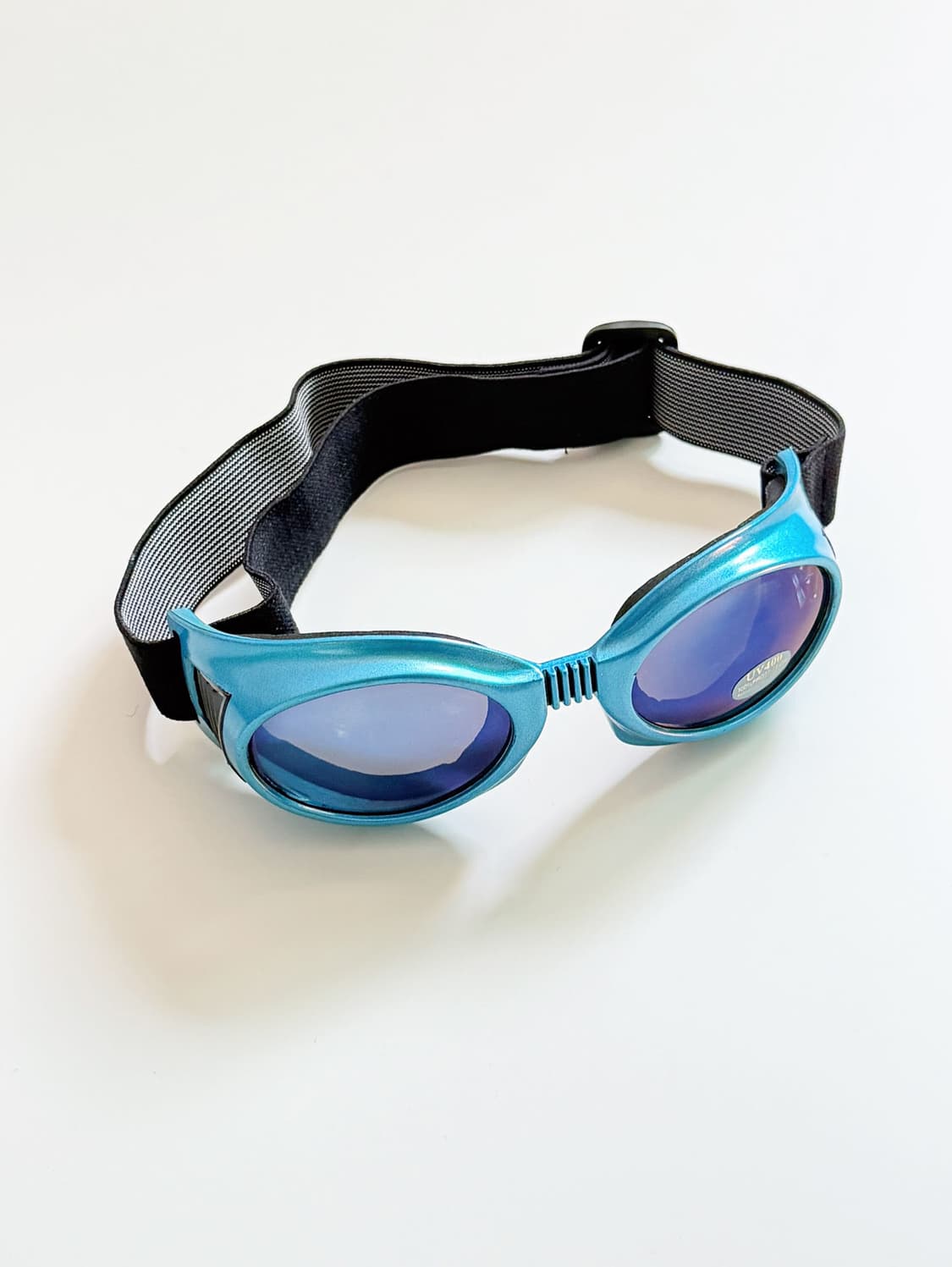90s 블루 메탈릭 고글 밴딩 빈티지 선글라스 상품이미지1