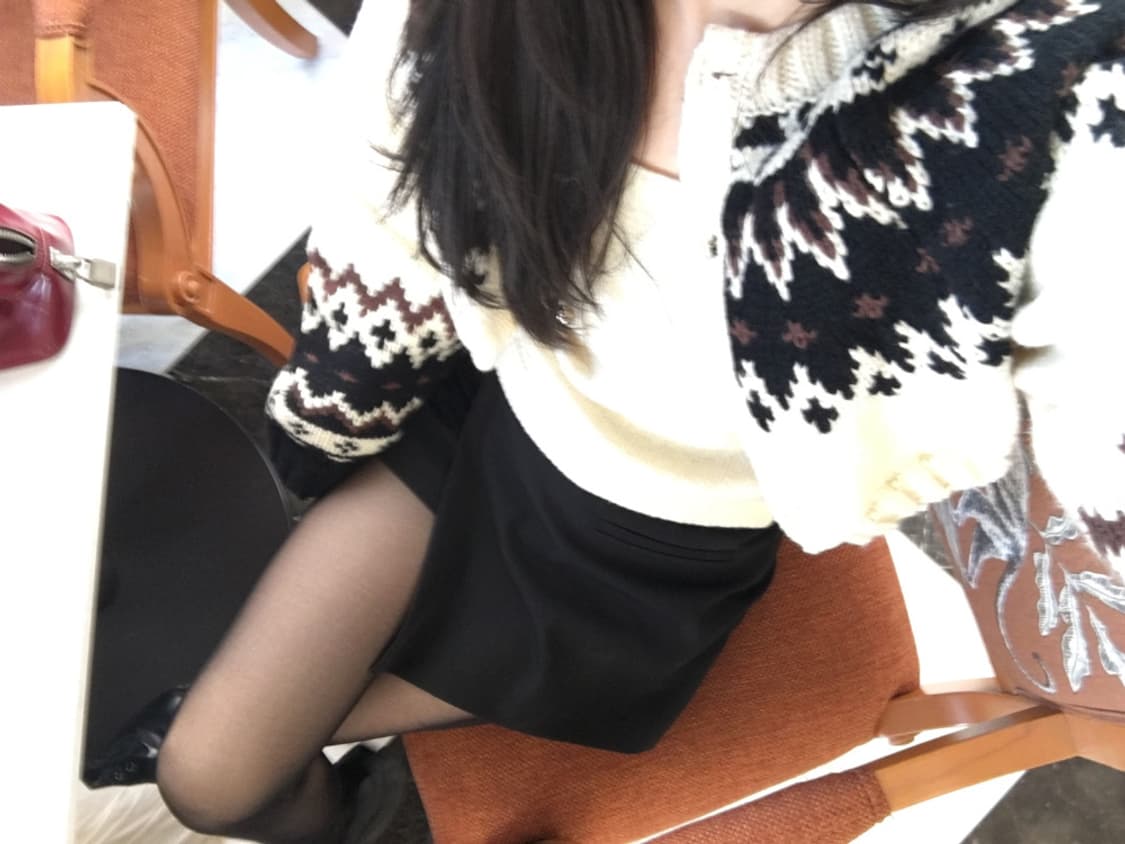 아워캐비넷 스노우 크롭 니트 가디건 세트 상품이미지6