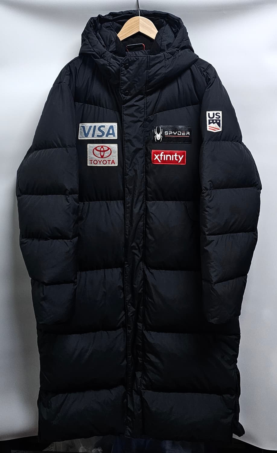 스파이더 US스키팀 덕다운롱패딩 XL 상품이미지1