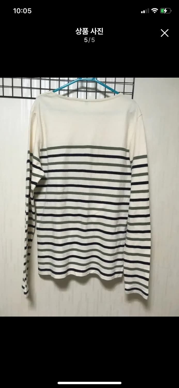 MUJI 무인양품 보트넥 보더티 L 175/100 상품이미지5