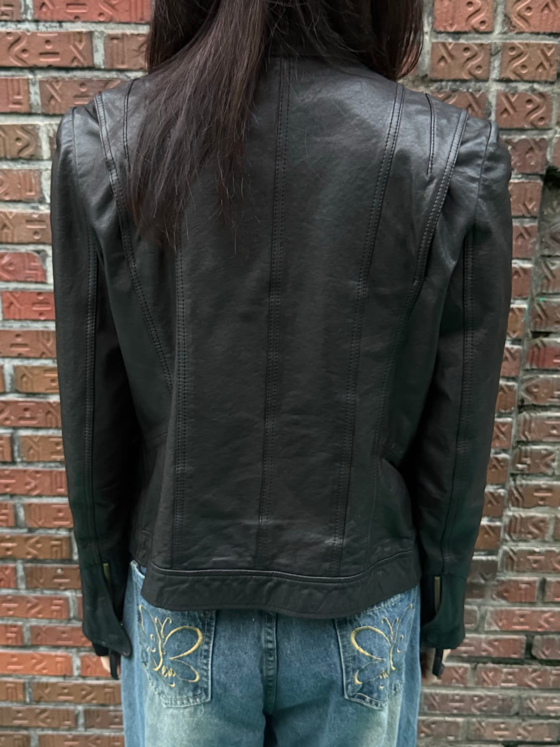 여성 빈티지 가죽자켓 상품이미지4