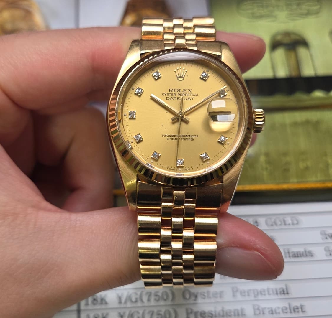 레어] 롤렉스 데이저스트 16018 18K올금통 10P다이아 쥬빌리줄 ( 상품이미지2