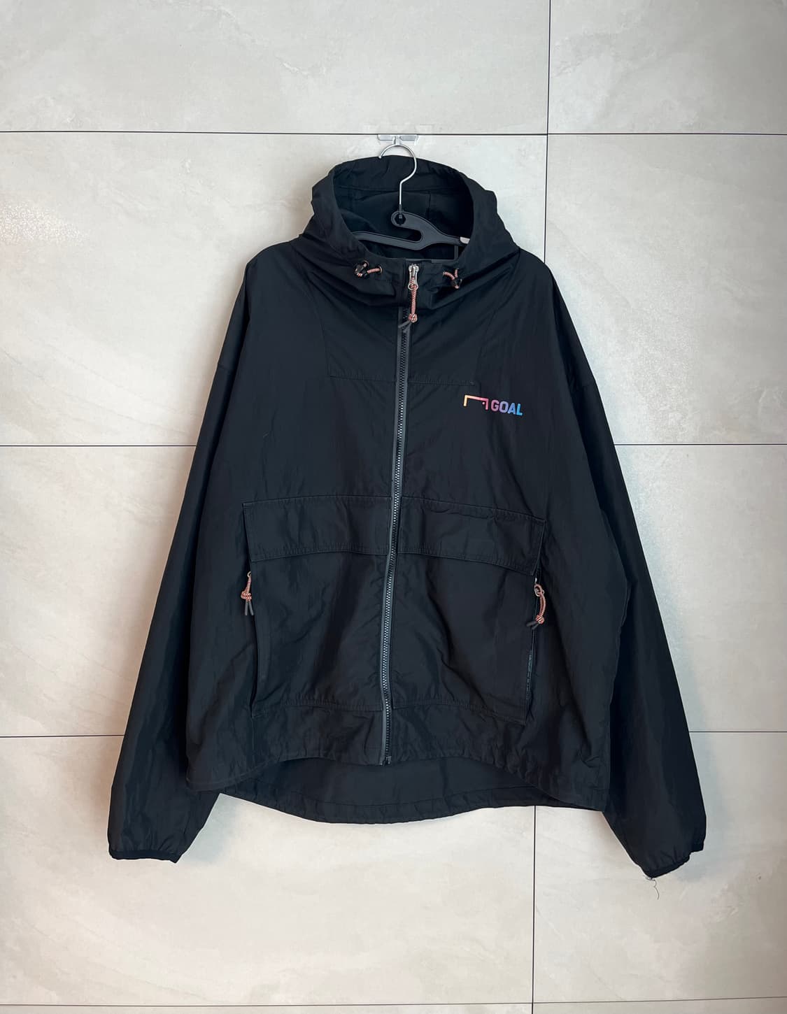 GOAL 골 스튜디오 블랙 후드 바람막이 [XL] 상품이미지1