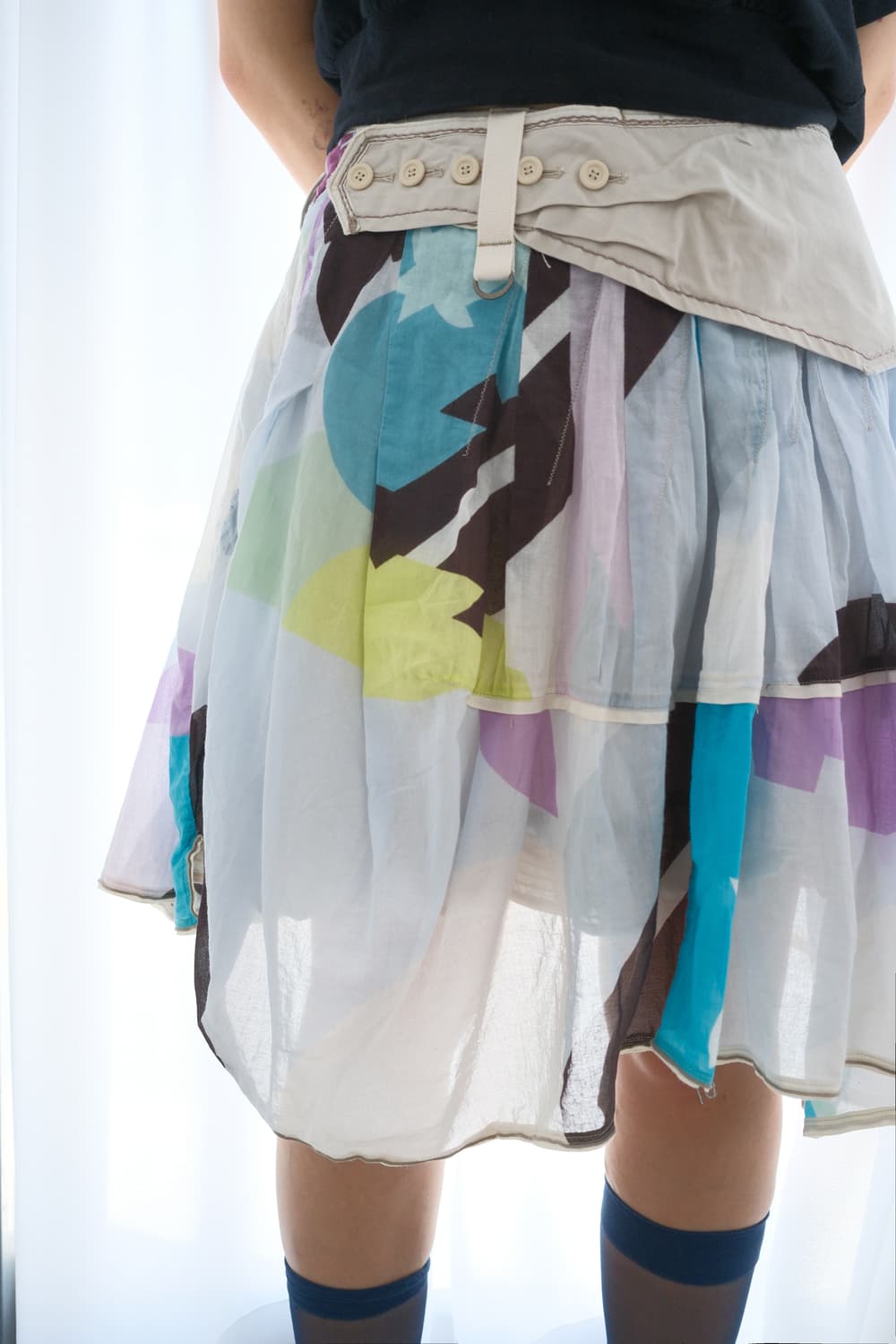 Belt attached skirt 상품이미지5