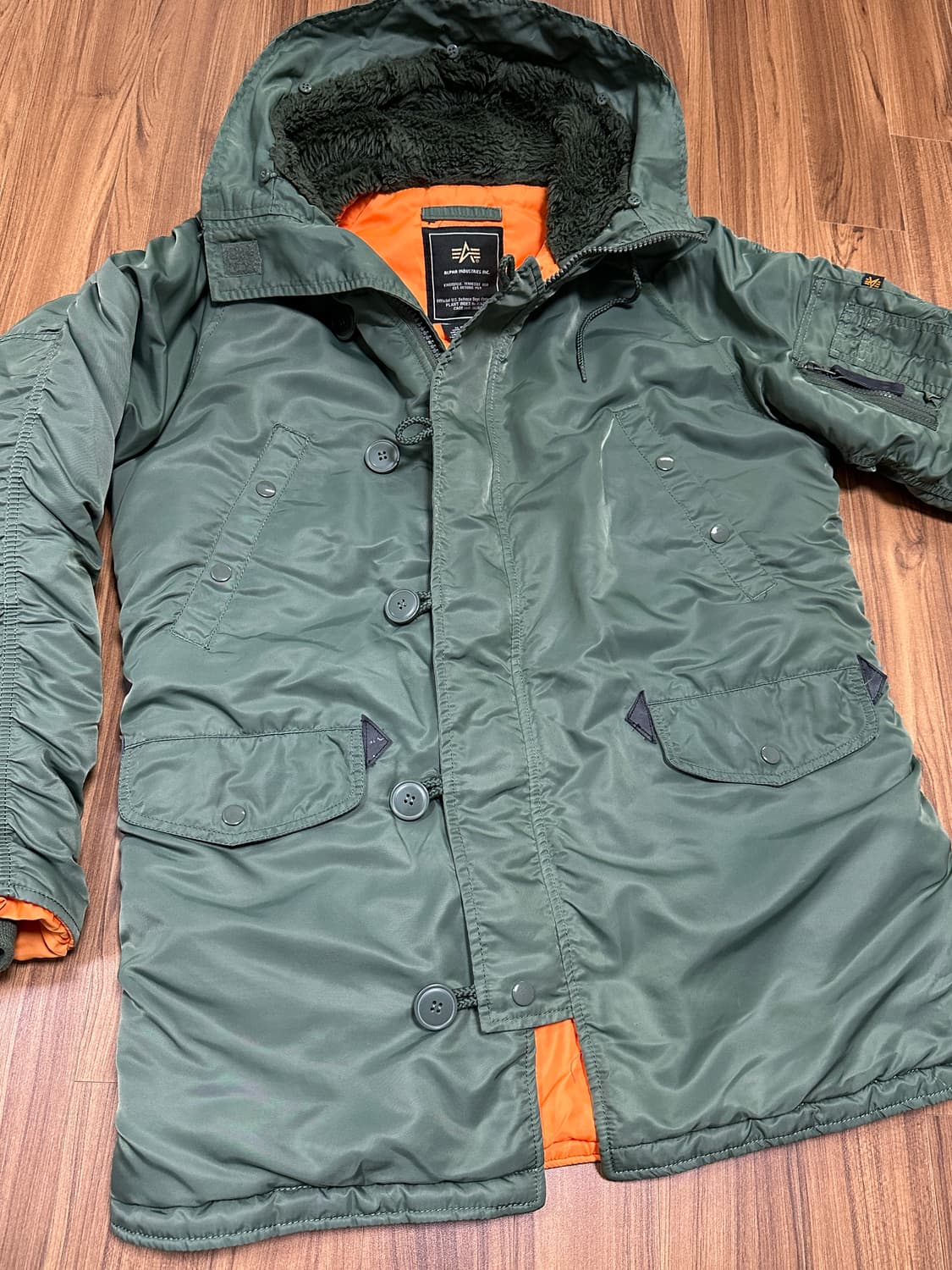 알파인더스트리 N3B 파카 M 상품이미지6