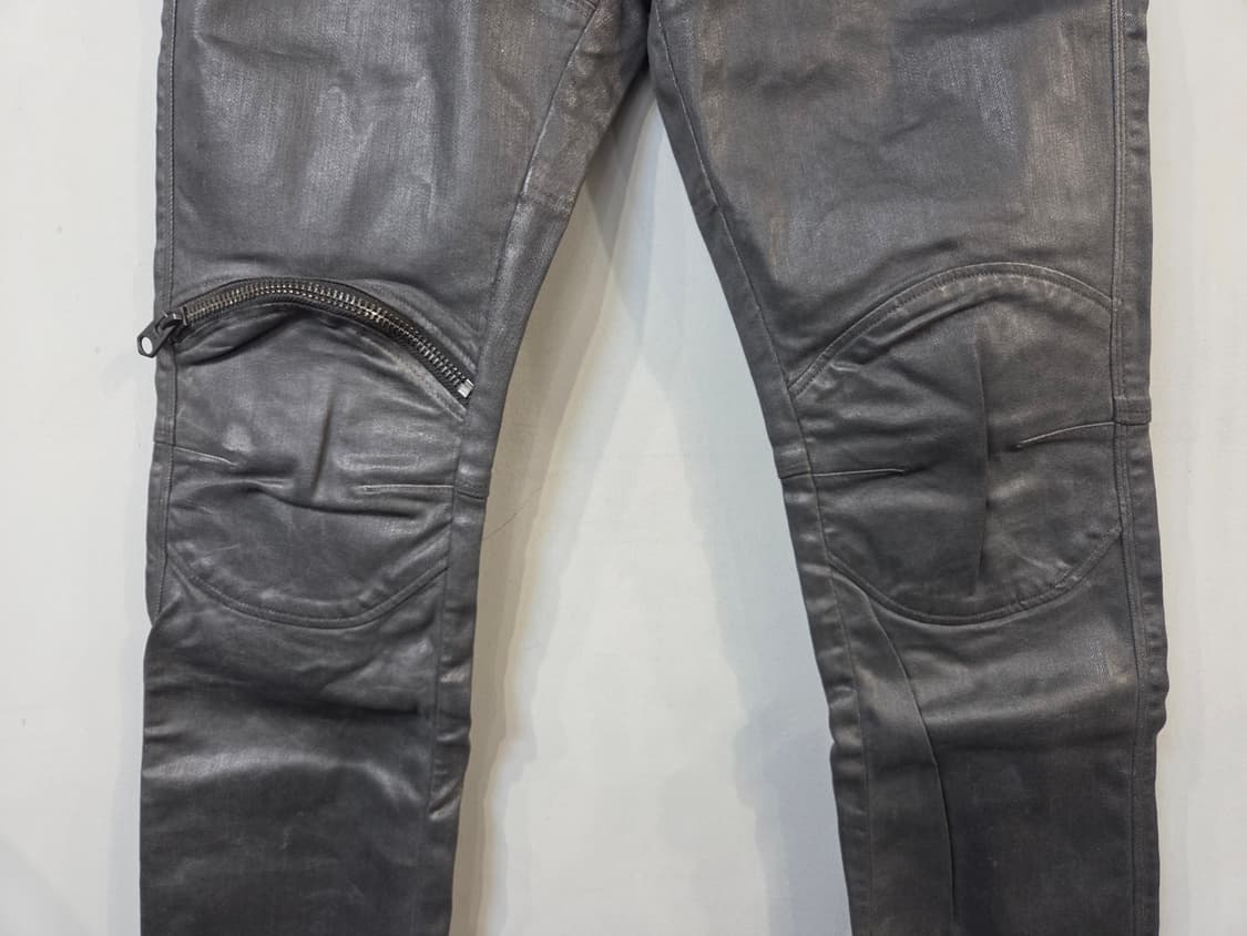 G-STAR블랙 코팅 바이커 스타일 바지(W28/L30)디피용 상품이미지3