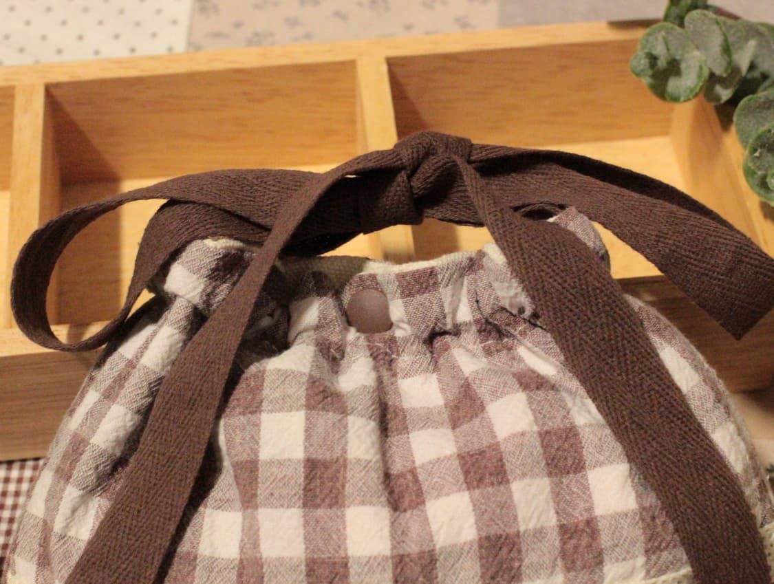 핸드메이드 리본 미니 밴딩 파우치 상품이미지3