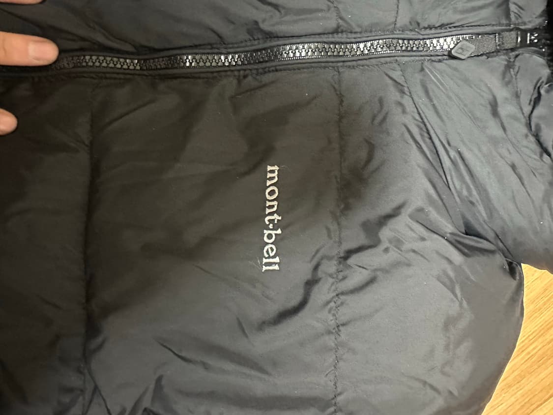 몽벨 리버시블 패딩 후드 블랙 M 상품이미지2