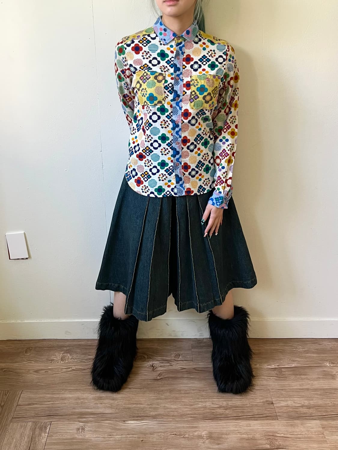 CUBE SUGAR 아트 플라워 셔츠 상품이미지7