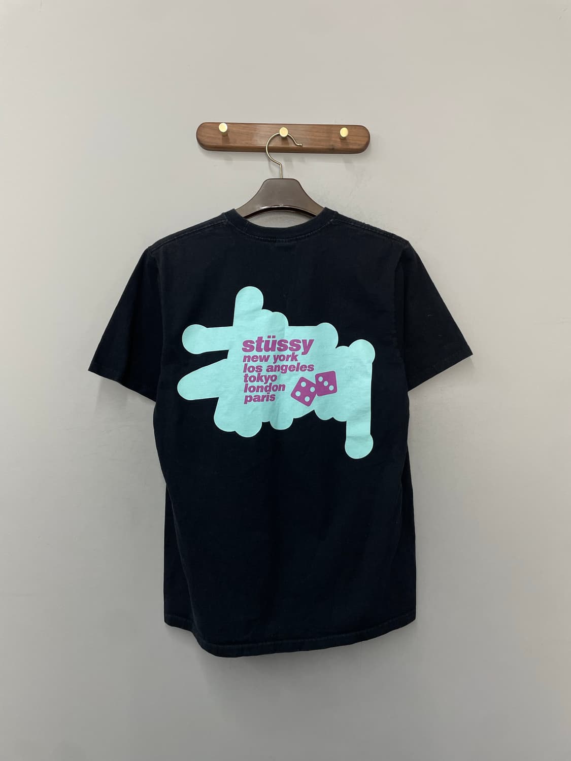 스투시 실루엣 블랙 반팔 H2576 상품이미지5