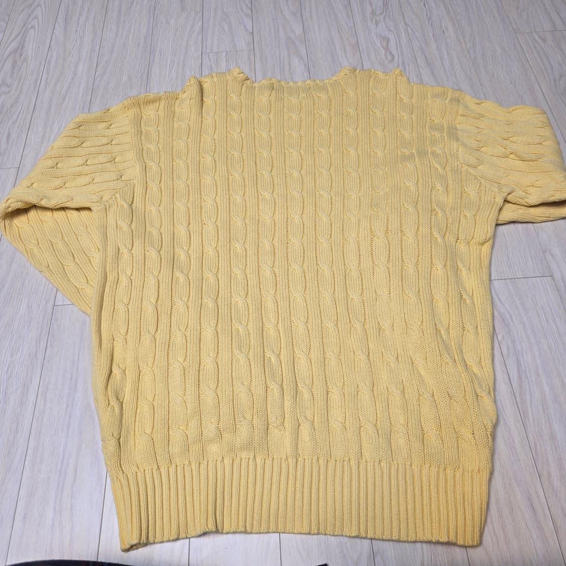 폴로 랄프로렌 오버핏 케이블 니트 L 상품이미지4