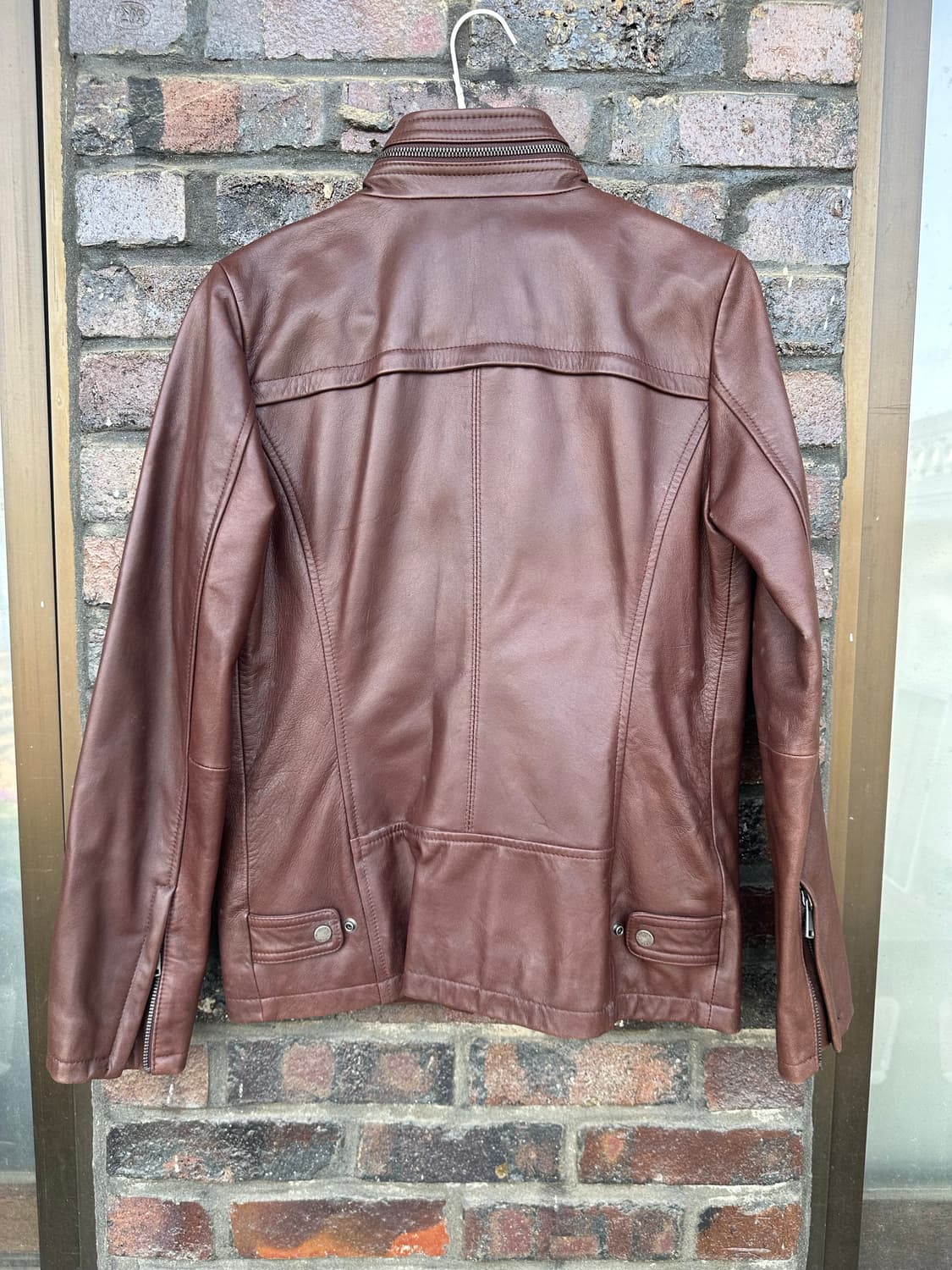 Andrew Marc 레더 자켓 브릭색 상품이미지2