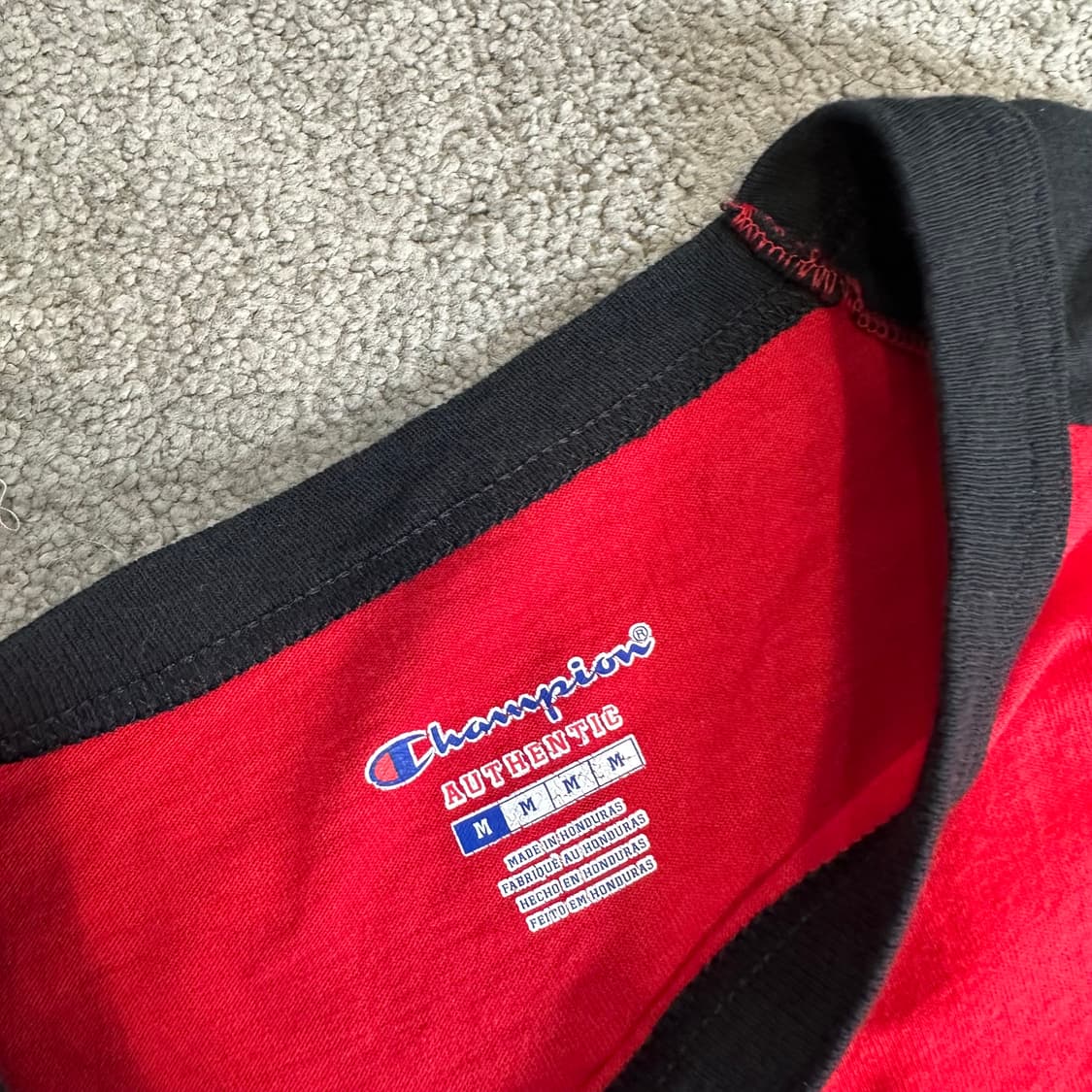 챔피온 레글런 3/4 7부 슬리브 티셔츠M 상품이미지5