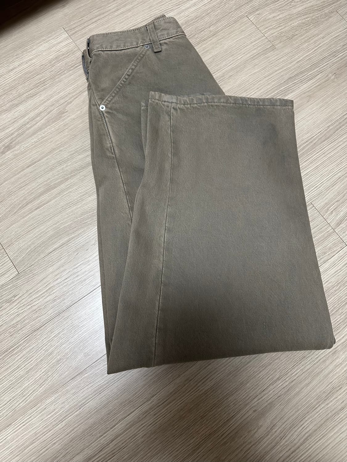 헤칭룸 Wide Curve Jeans Olive 3 상품이미지6