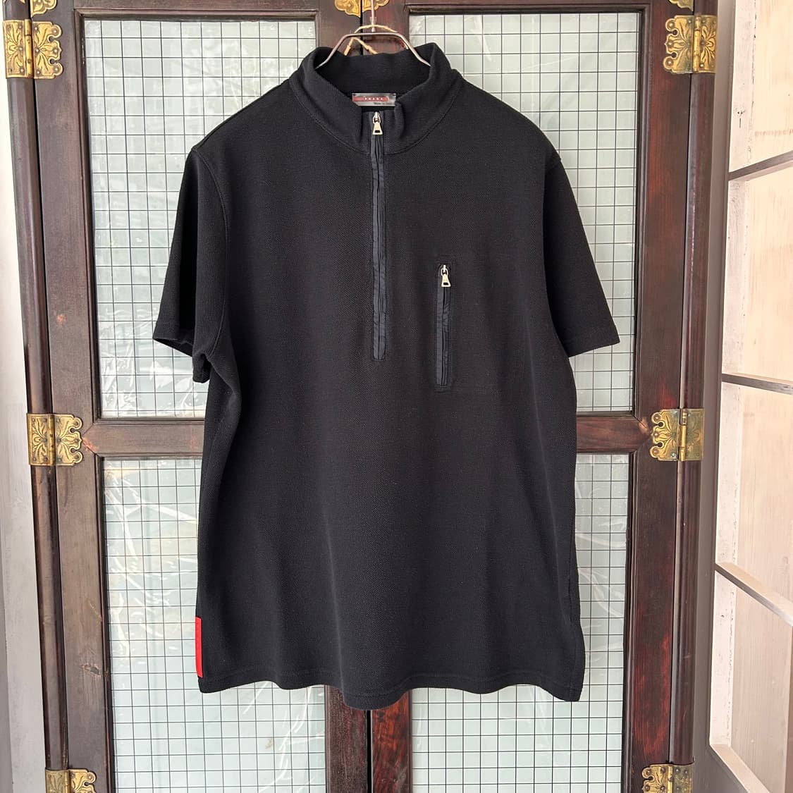 프라다 스포츠 쿼터 집업 셔츠 상품이미지4