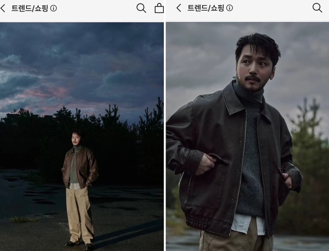 (거의 새것)유니폼브릿지 23fw 비건레더 A-2 자켓 L 100-105 상품이미지3