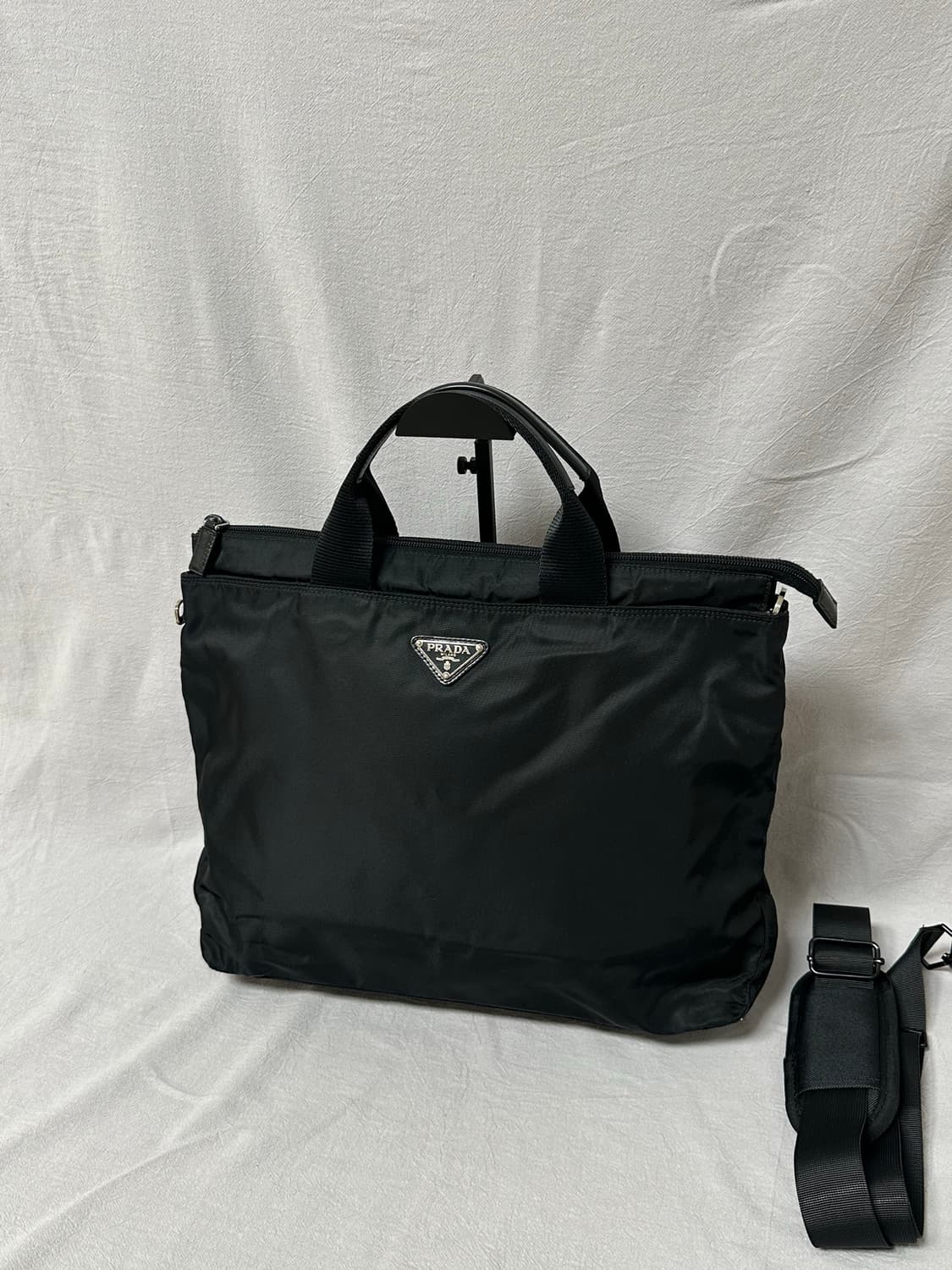 프라다 포코노 나일론 블랙 토트백 서류 가방 브리프케이스 상품이미지3