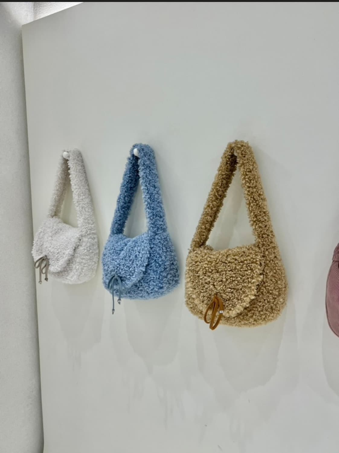 미닛뮤트 보키 덤블백 테디베어 뽀글이 가방 상품이미지4