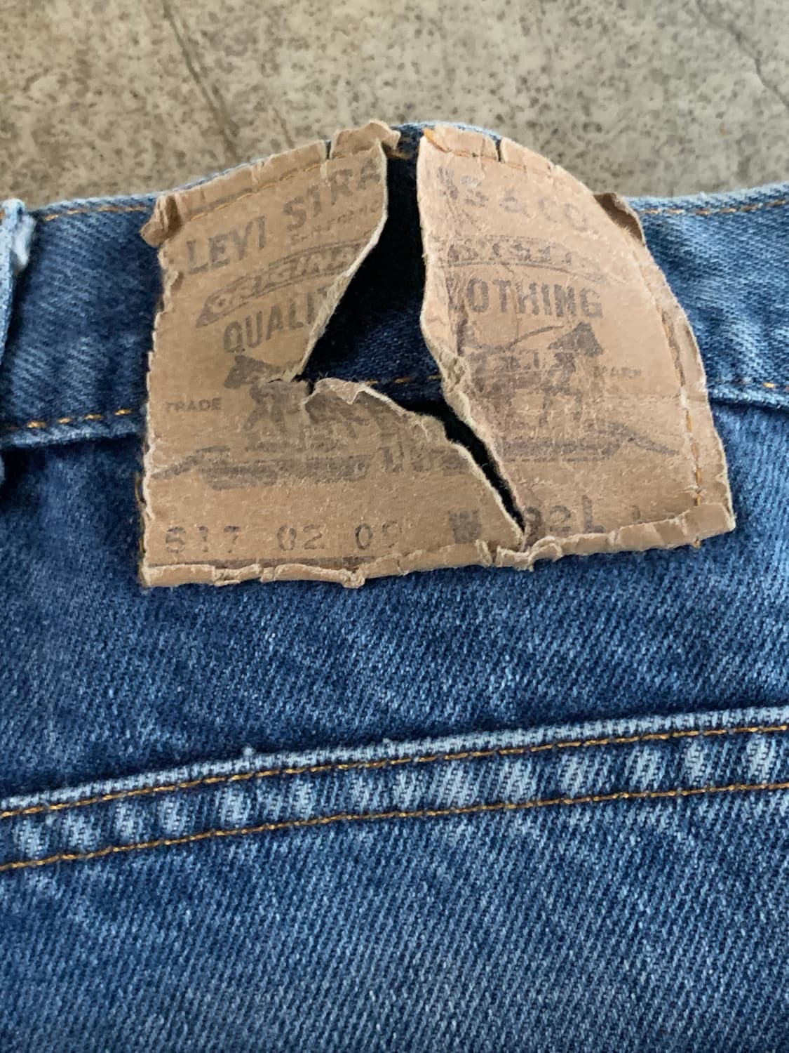 80s 리바이스 517 오렌지탭 데님팬츠 호주 생산 상품이미지7