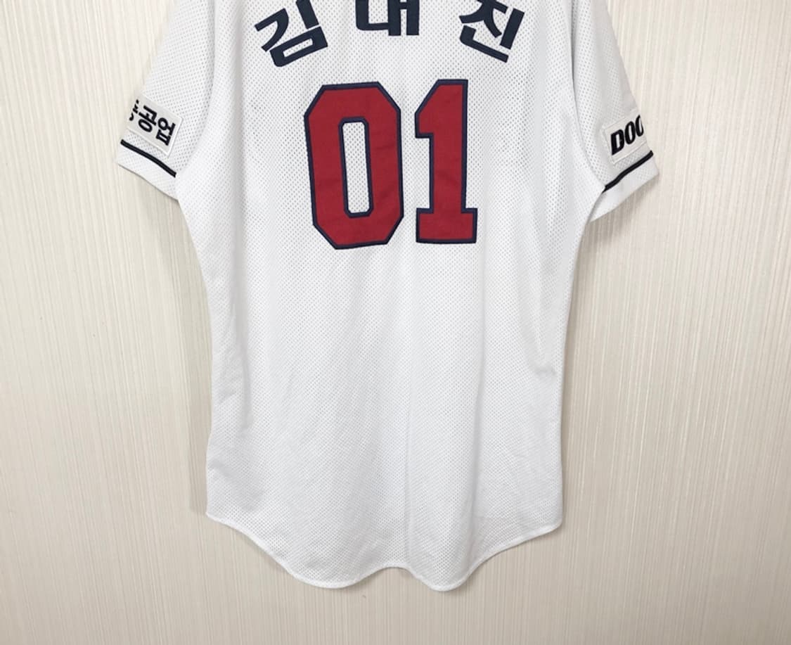KBO 위팬 두산베어스 선수실착 홈유니폼/져지 #01 김대진 상품이미지9