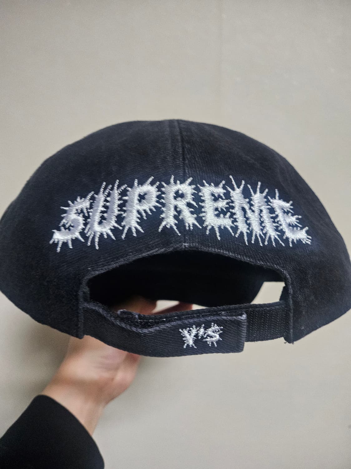 슈프림 모자 요지 야마모토 Grommet 6패널 블랙 볼캡 상품이미지6