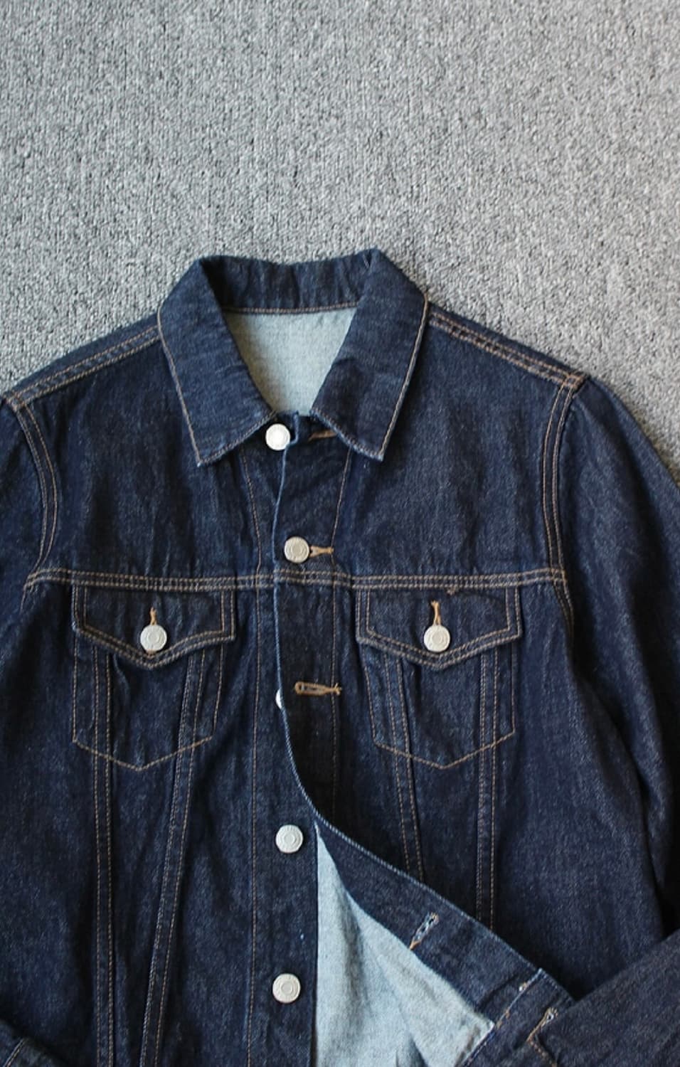 생지 데님 트러커 자켓 상품이미지2