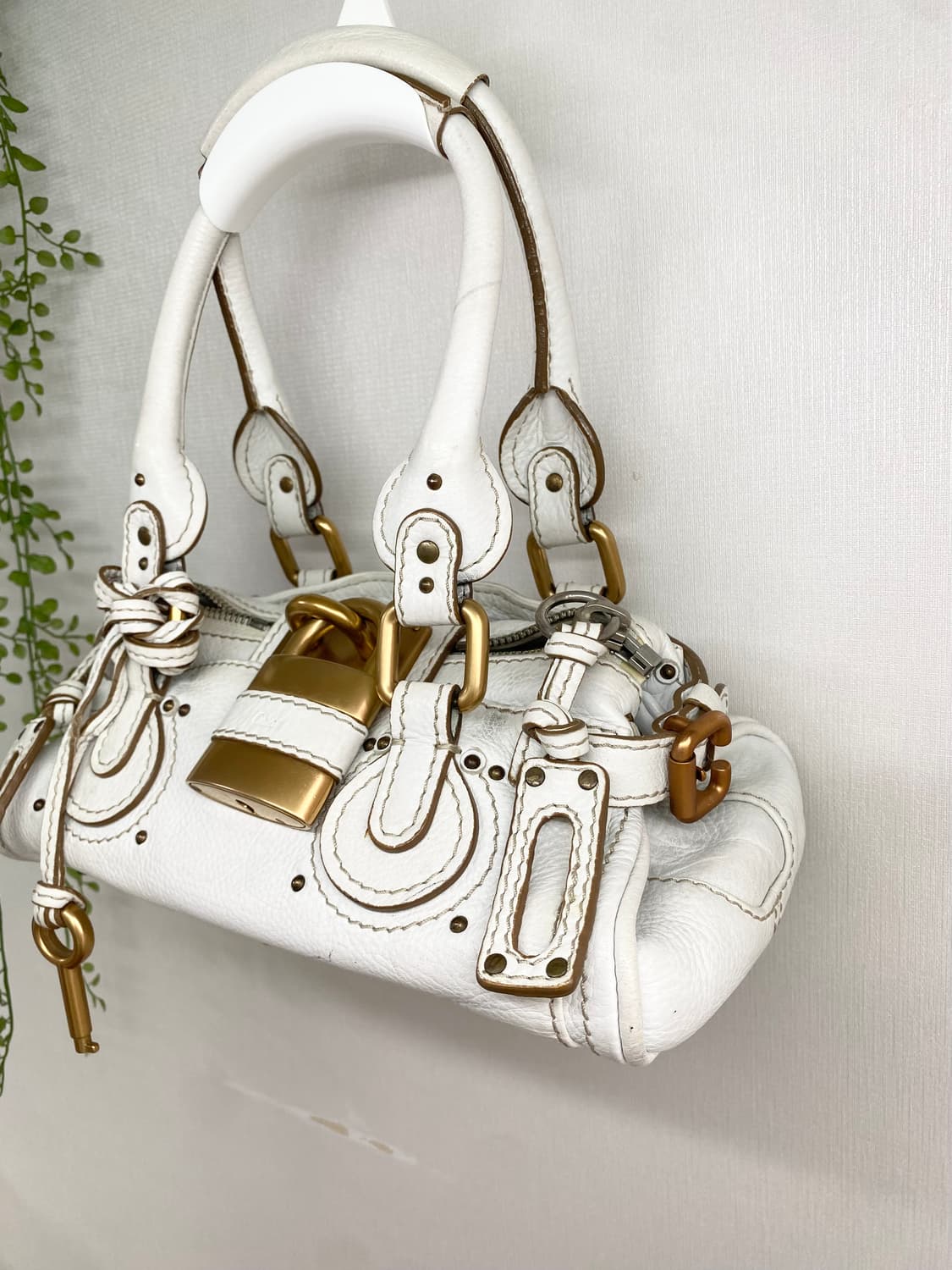 끌로에 패딩턴 미니 화이트 숄더백 (정품) 상품이미지5