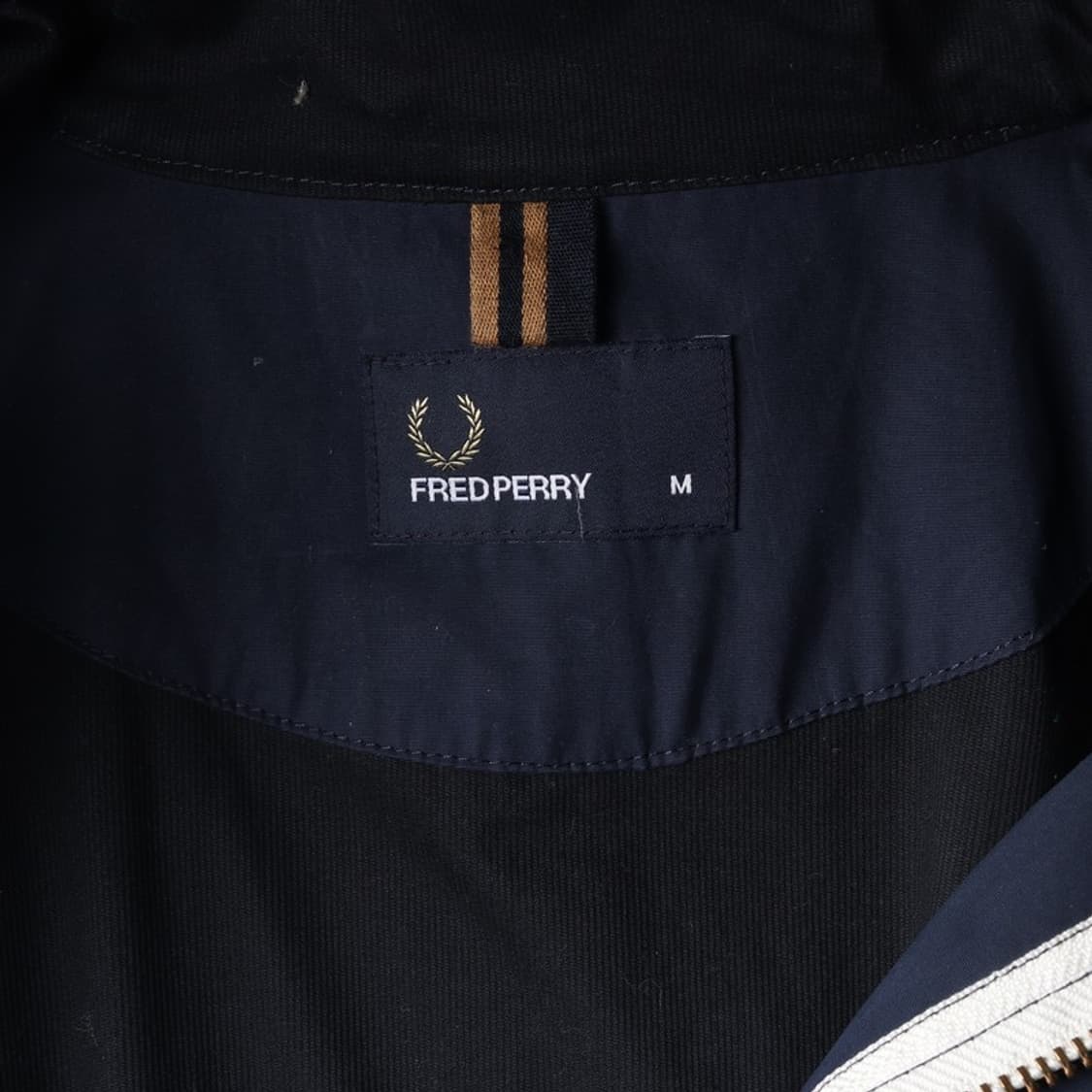 프레드페리 로고 자수 피쉬테일 후드 파카 네이비 M 상품이미지7