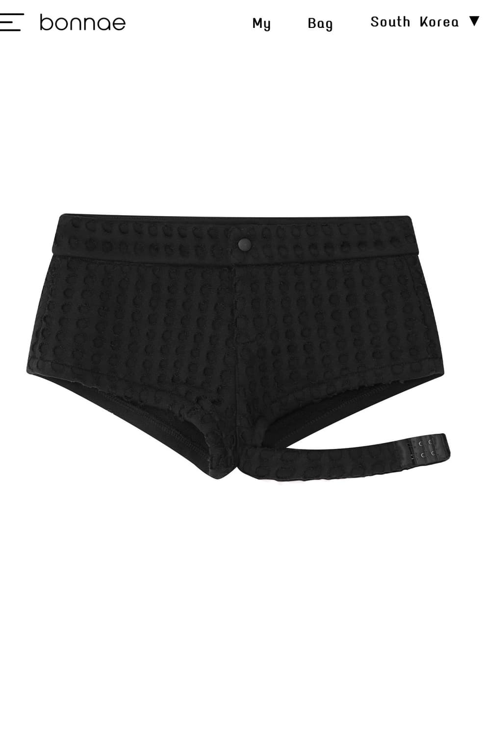 [새상품] 본네  Strap micro shorts (Black) 상품이미지1