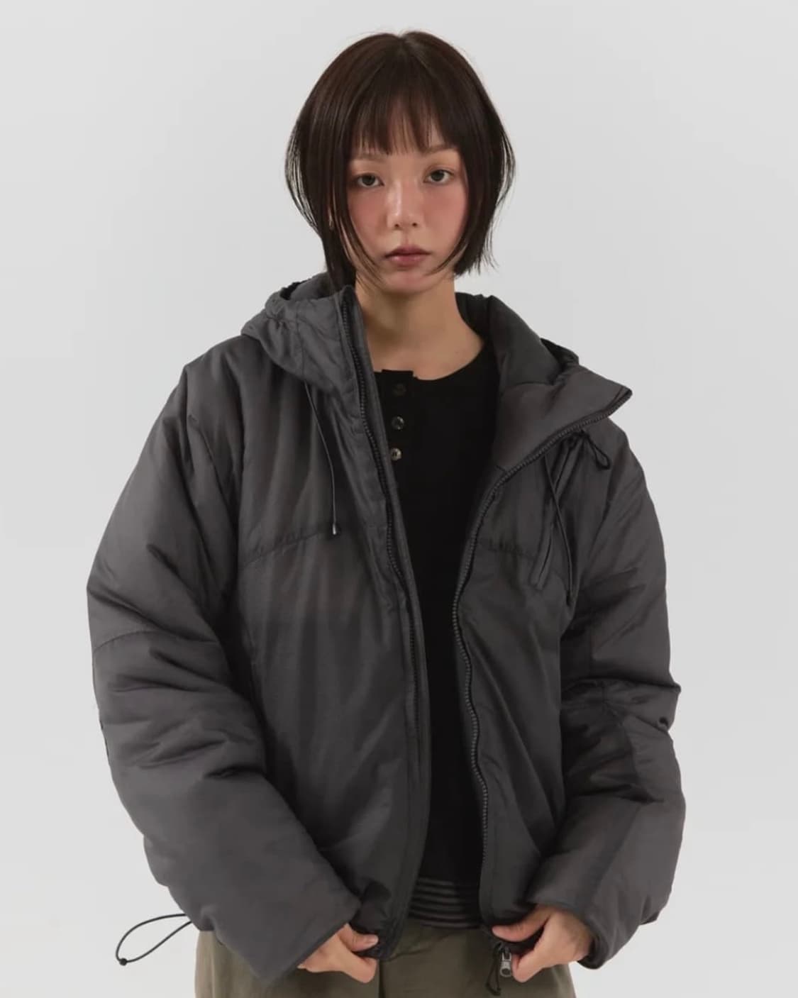 패러킷 리버시블 신슐레이트 패디드 점퍼 (차콜) 상품이미지1