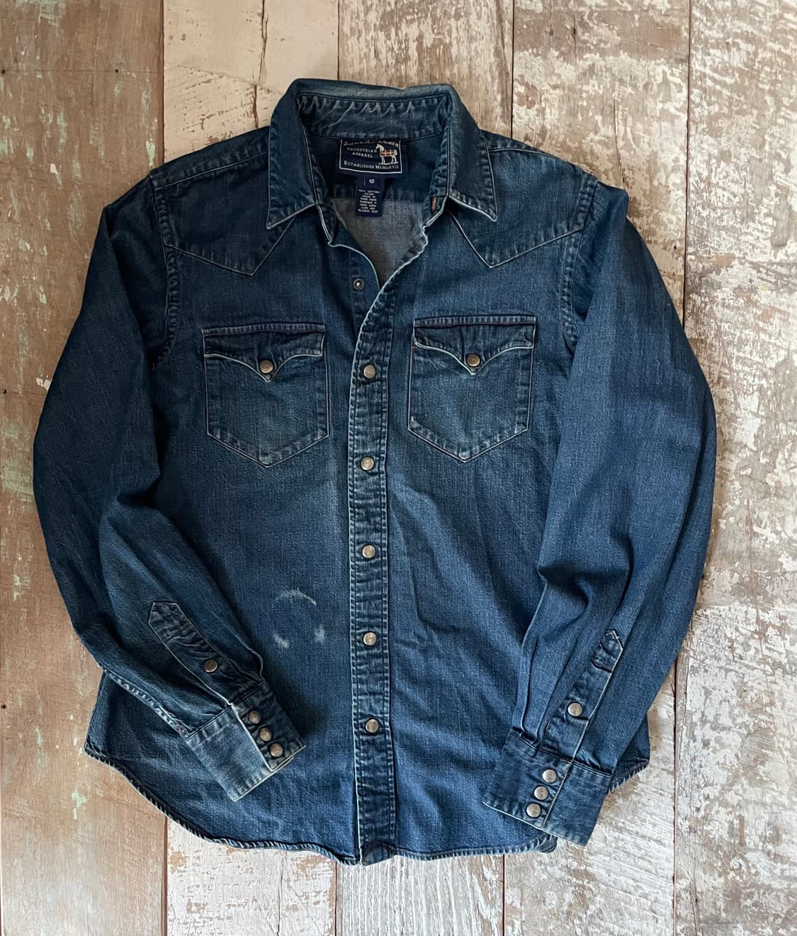 Polo Ralph Lauren 90s Western Denim Shir 상품이미지1