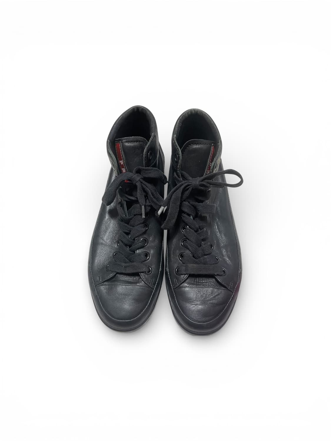 275~280) 프라다 스포츠 레더 미드탑 스니커즈 신발 상품이미지3