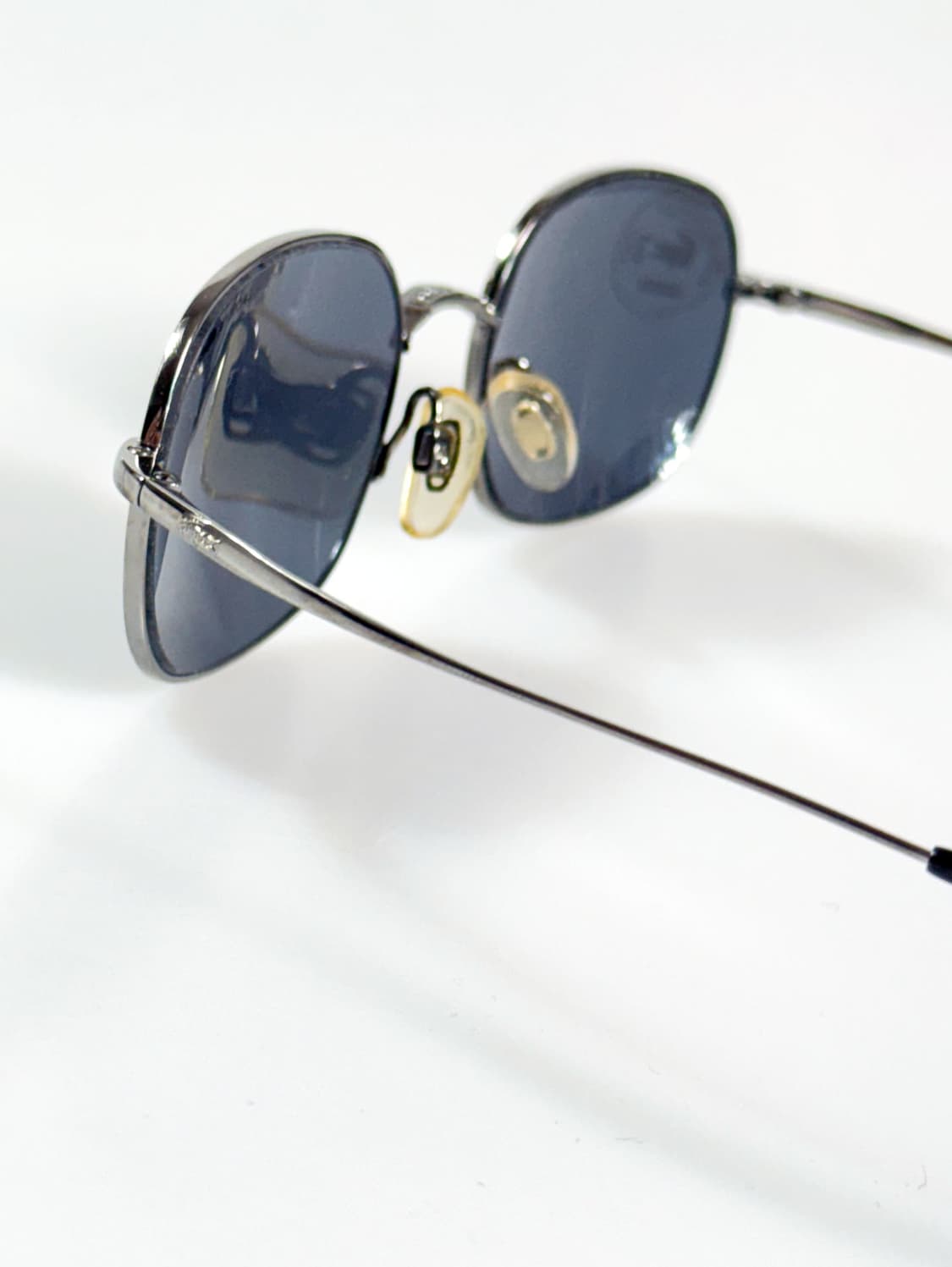 90s LACOSTE 건메탈 슬림스퀘어 빈티지 선글라스 상품이미지6