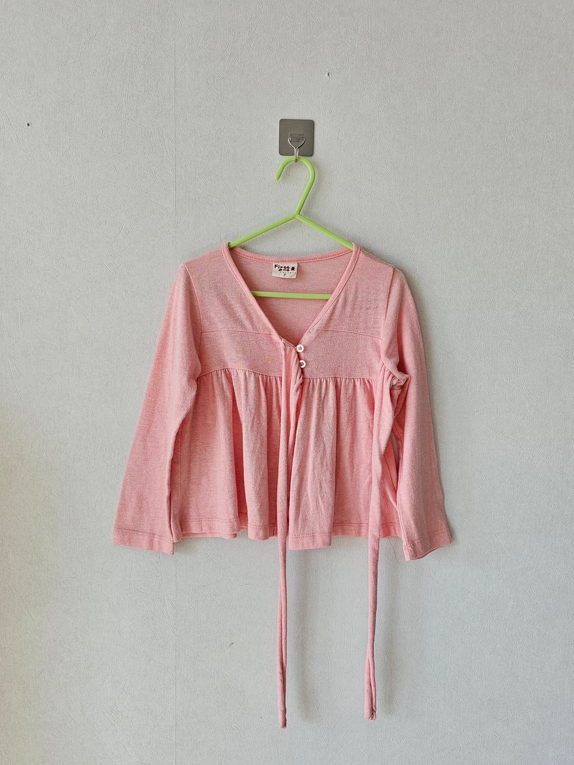 여아 연핑크 발레 가디건 5~7세 / 리본 코튼 가디건 상품이미지2