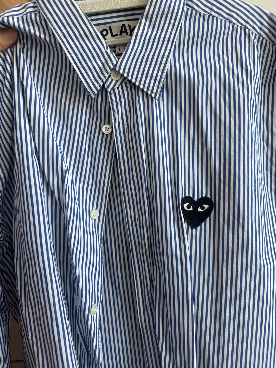꼼데가르송 스트라이프 셔츠 L 상품이미지3