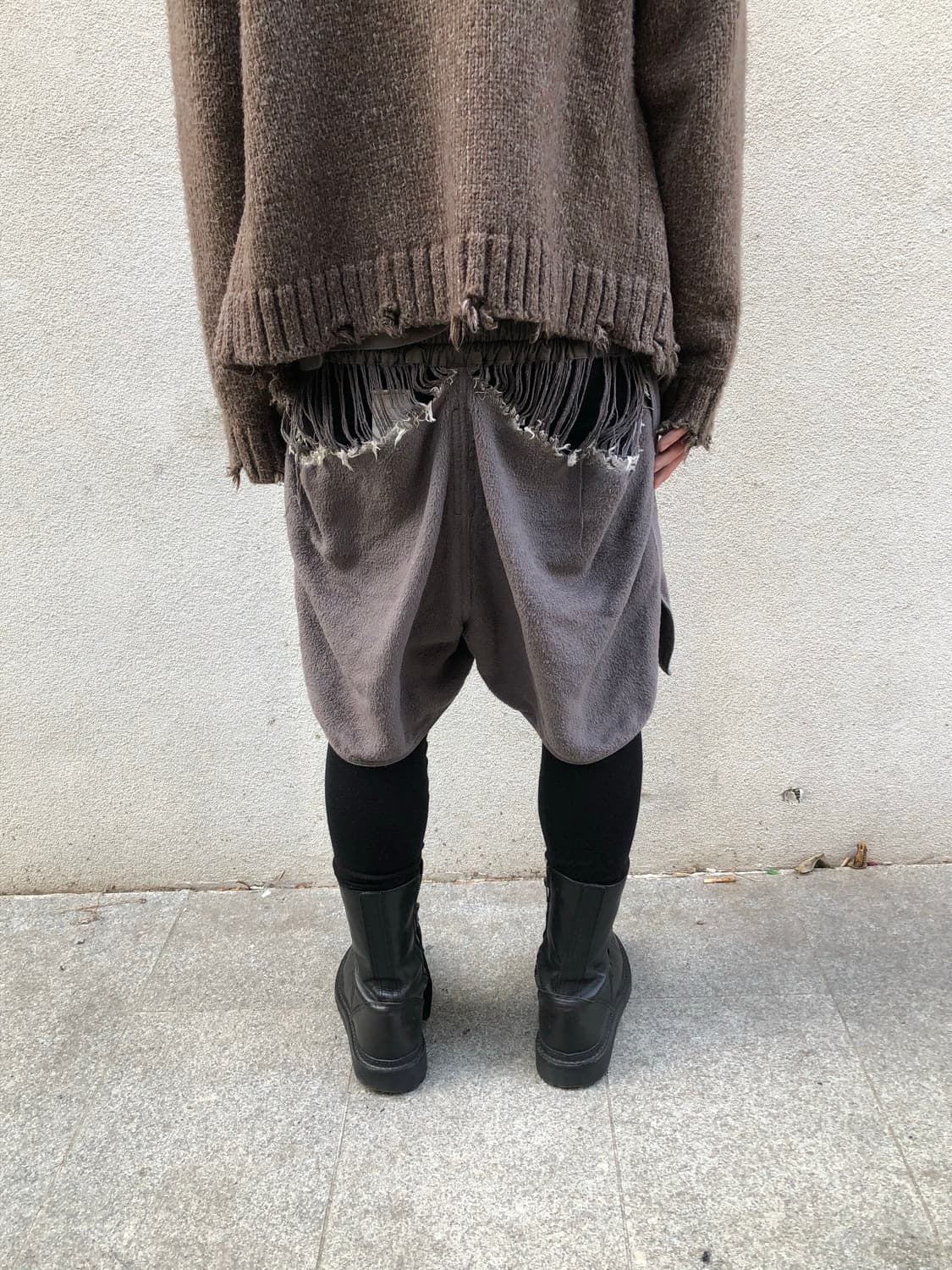 릭오웬스 14FW 펠트 복싱 쇼츠 상품이미지1