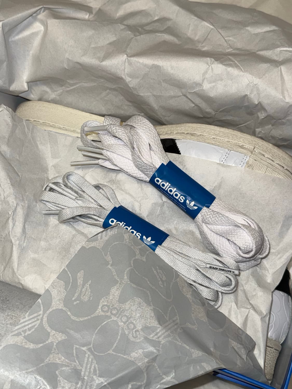 [285] 아디다스 x 베이프 슈퍼스타 (빈티지 클라우드 화이트) 상품이미지7