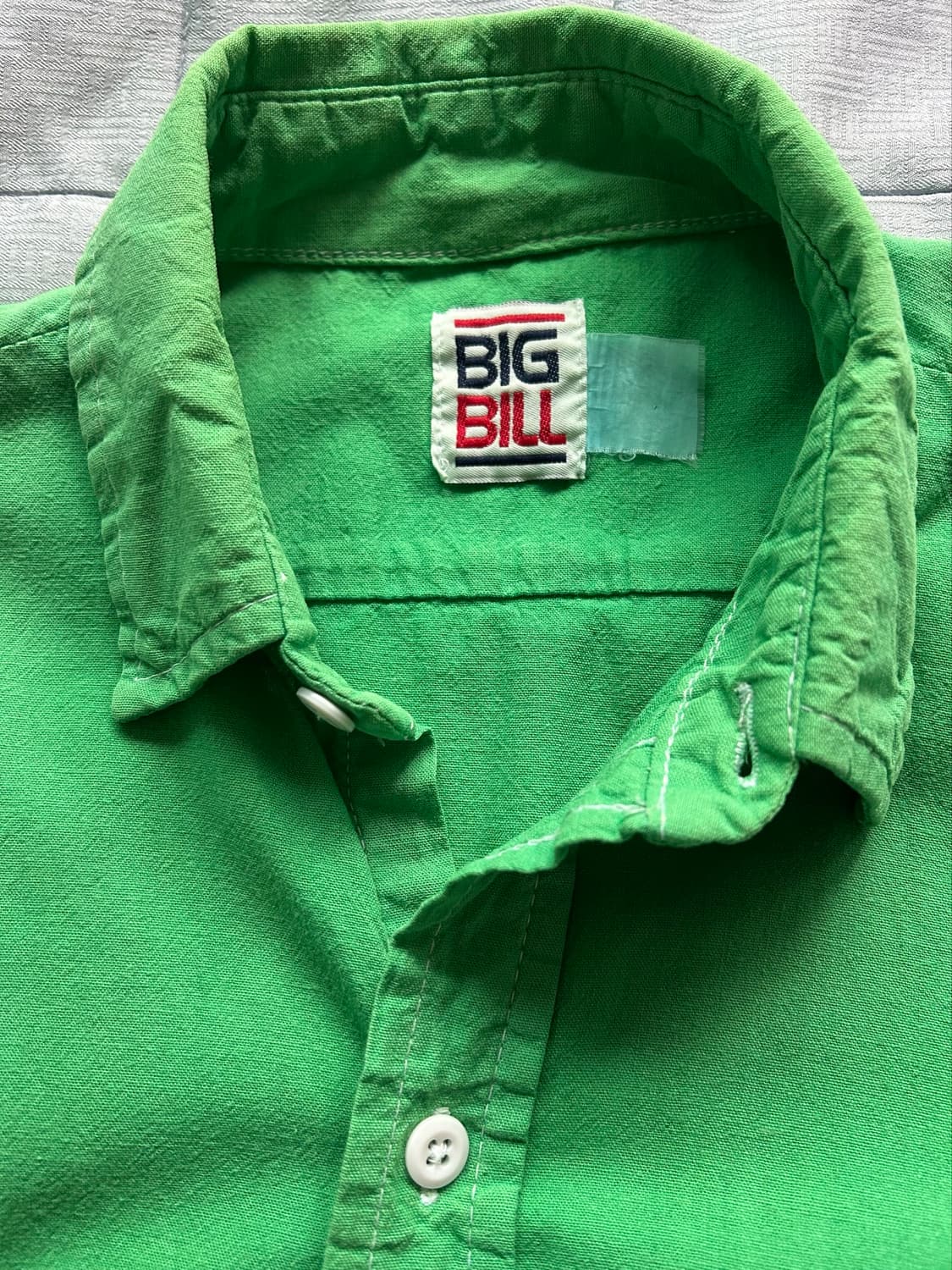 Big bill 그린 컬러 반팔 셔츠 상품이미지2