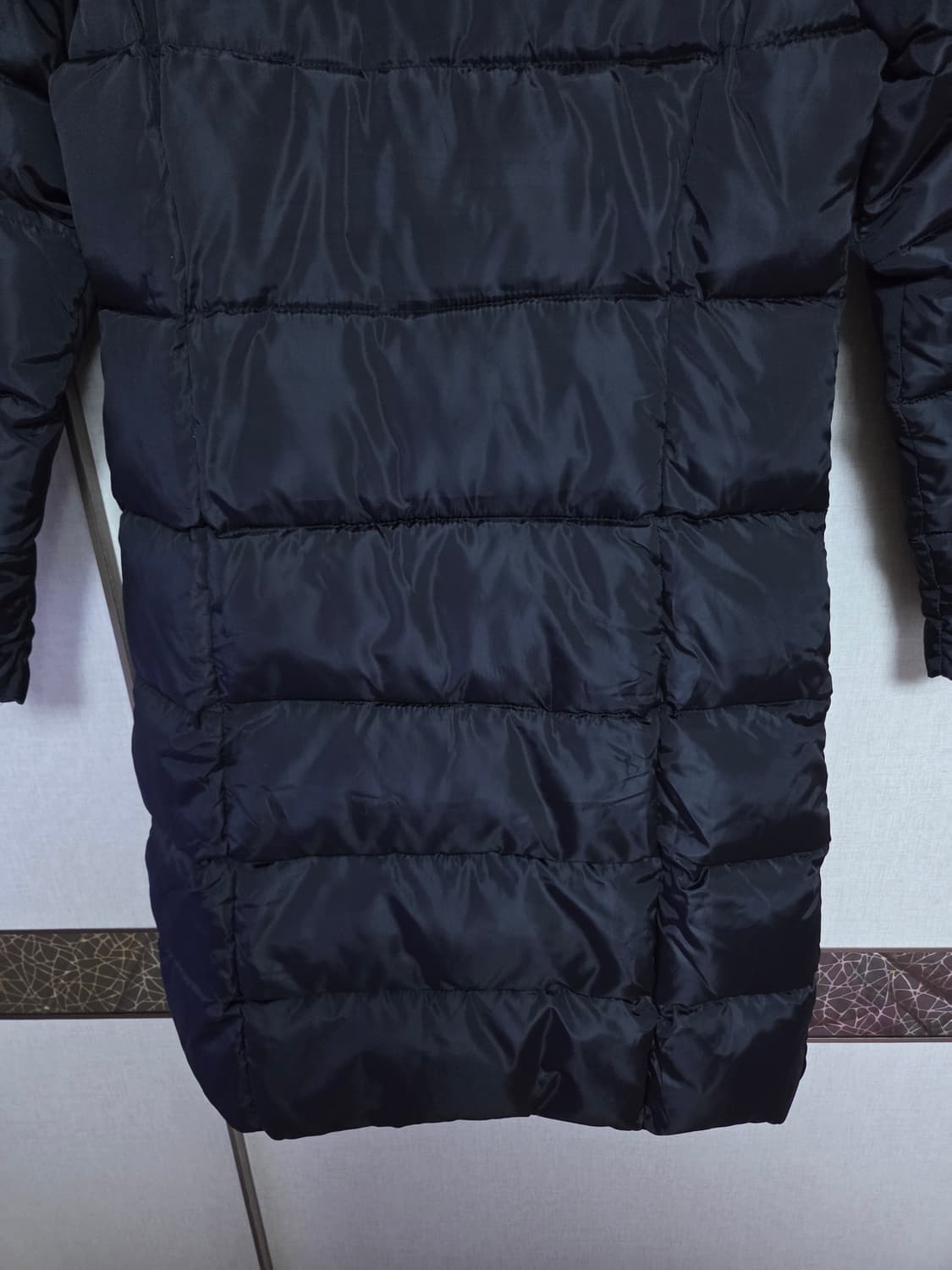 새상품]QUWEN 블랙 롱패딩 95 상품이미지7