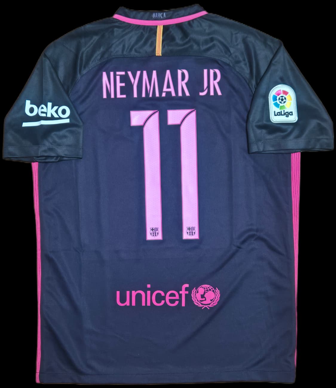 16-17 바르셀로나 어웨이 네이마르 주니어 유니폼 M 상품이미지1