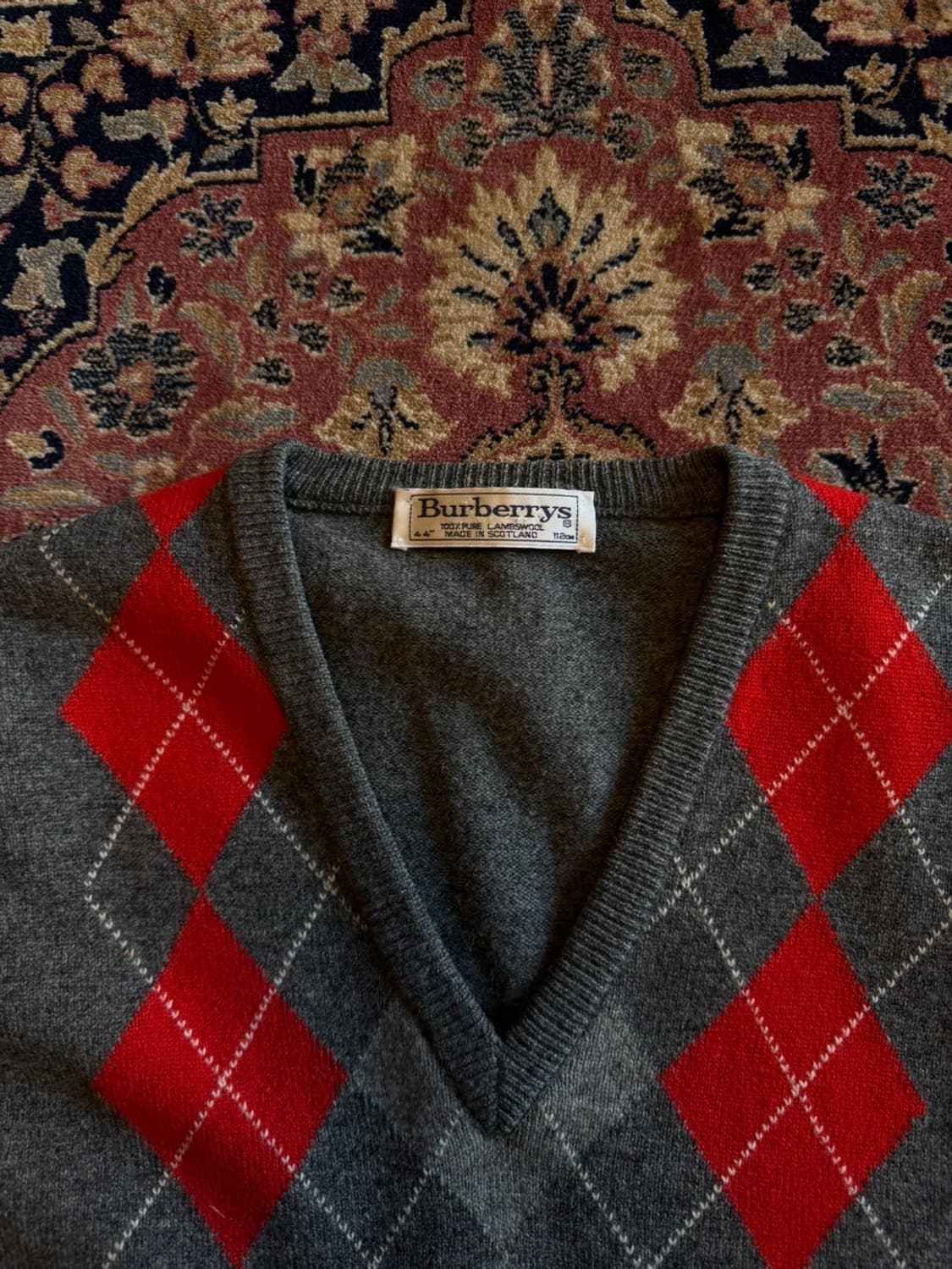 버버리 스코티쉬 아가일 니트 105 상품이미지4