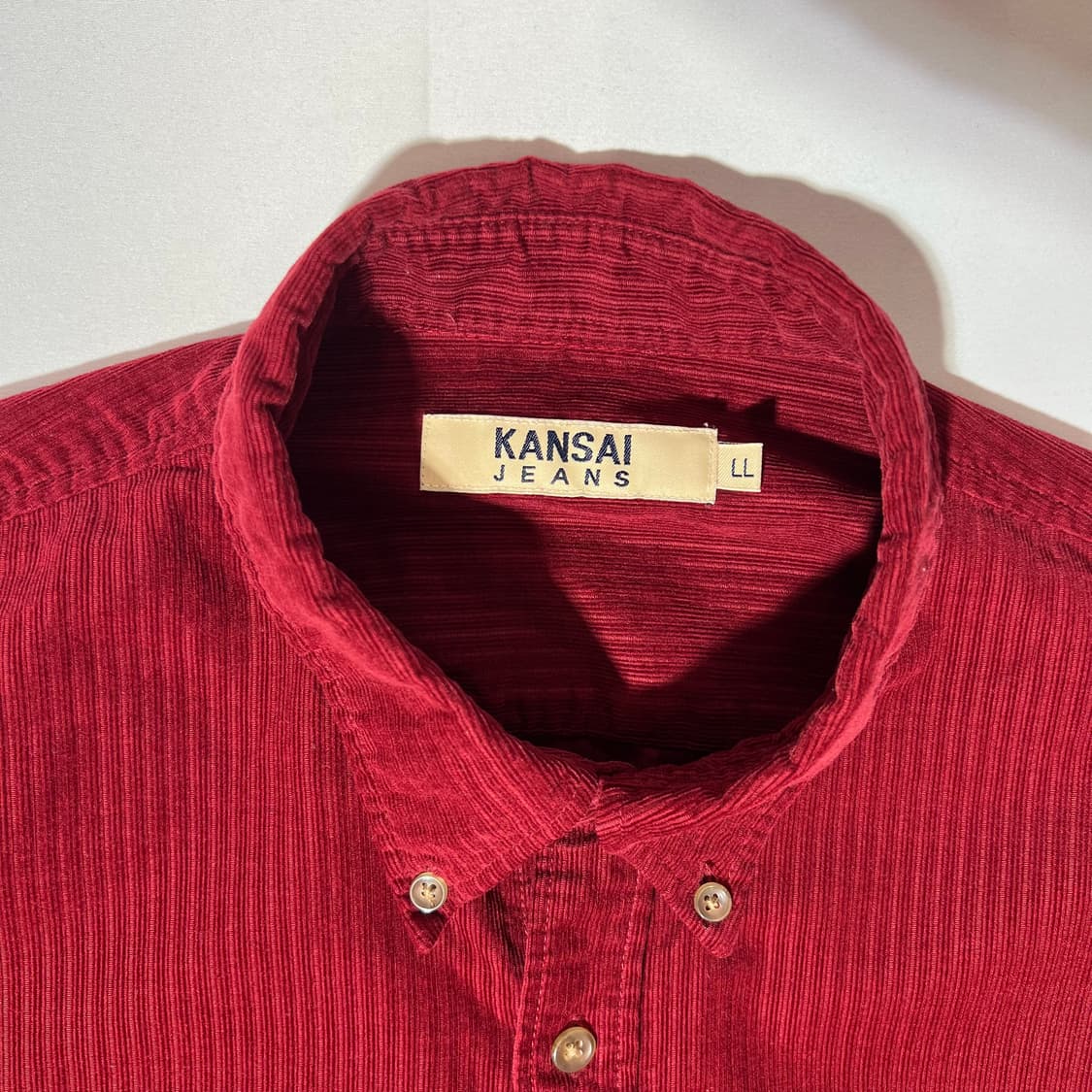 [LL]일본빈티지 KANSAI JEAN 와인색 셔츠 상품이미지2