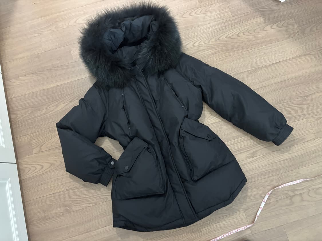 에고이스트 구스다운 사가퍼 야상 스트링 중기장 패딩 66 상품이미지1