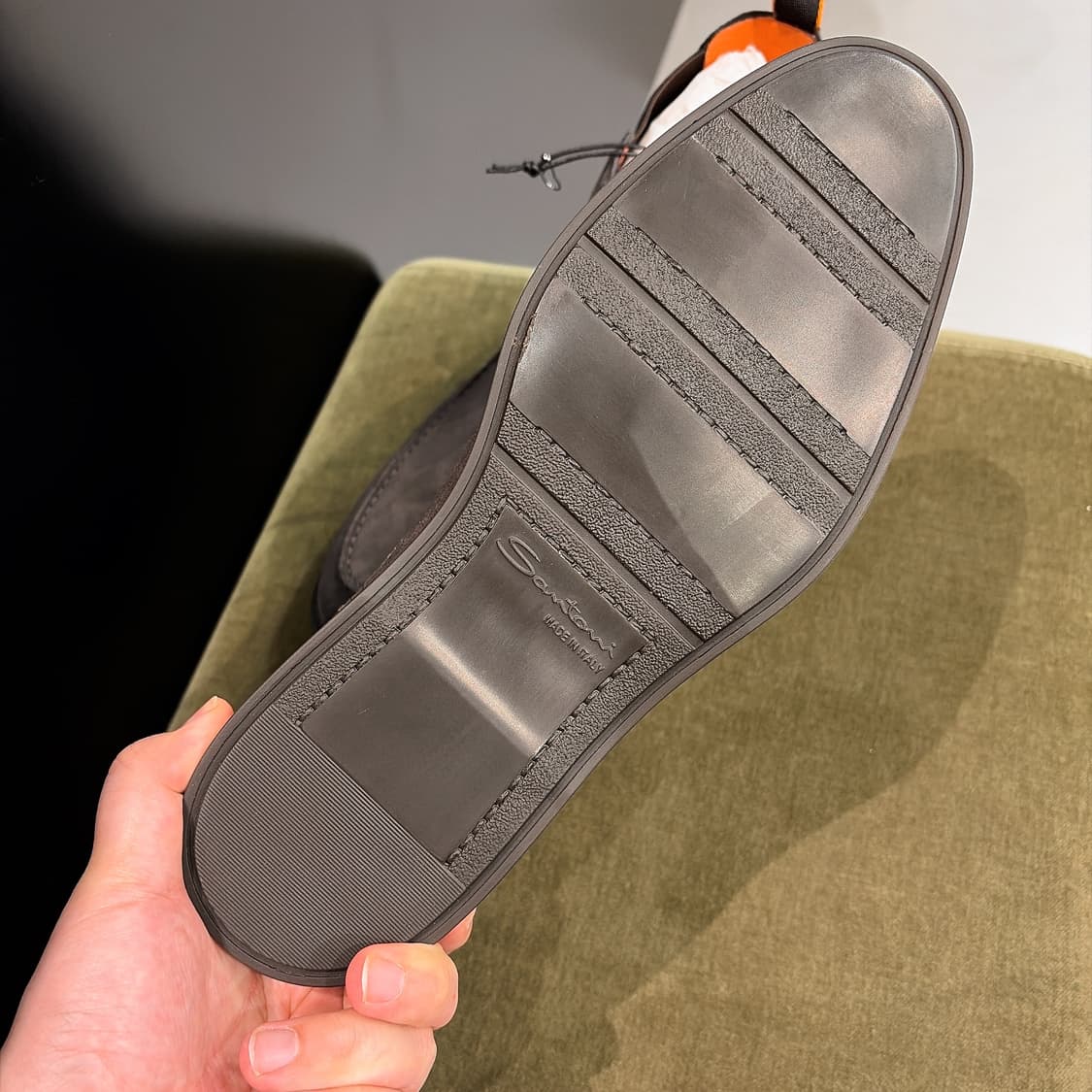 (정품/새상품) SANTONI 산토니 남성 스웨이드 첼시부츠 상품이미지4