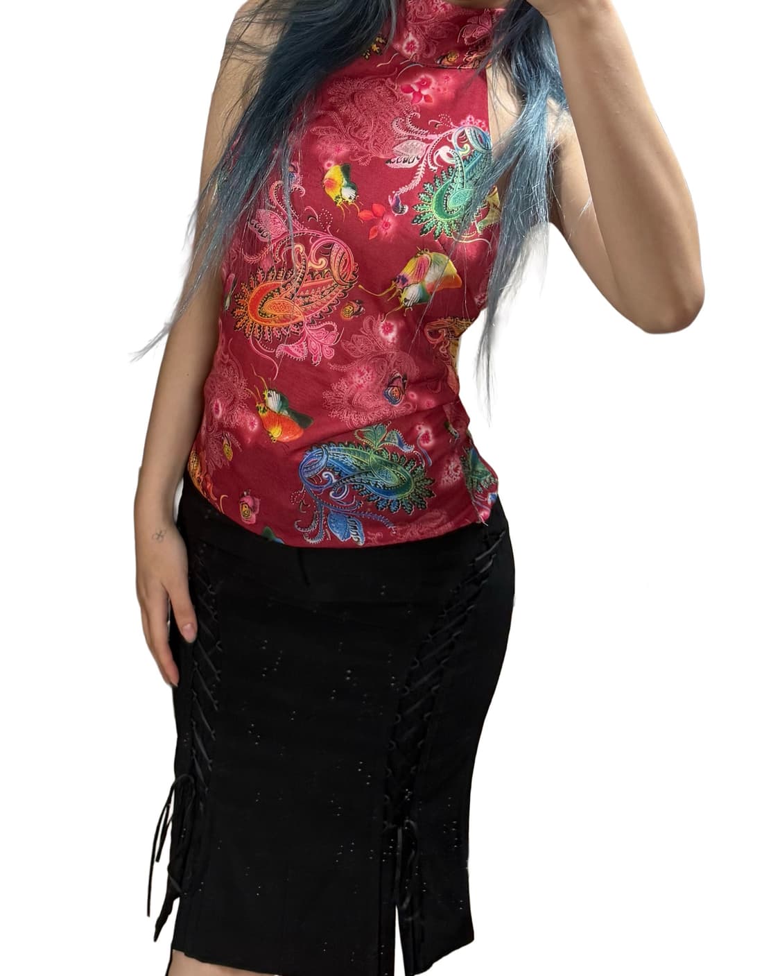 빈티지 오리엔탈 무드 치파오 탑 상품이미지5